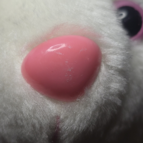 White Plush Bunny Rabbit Stuffed Animal Detachable Skirt Hard Eyes & Nose *READ* - Picture 9 of 15
